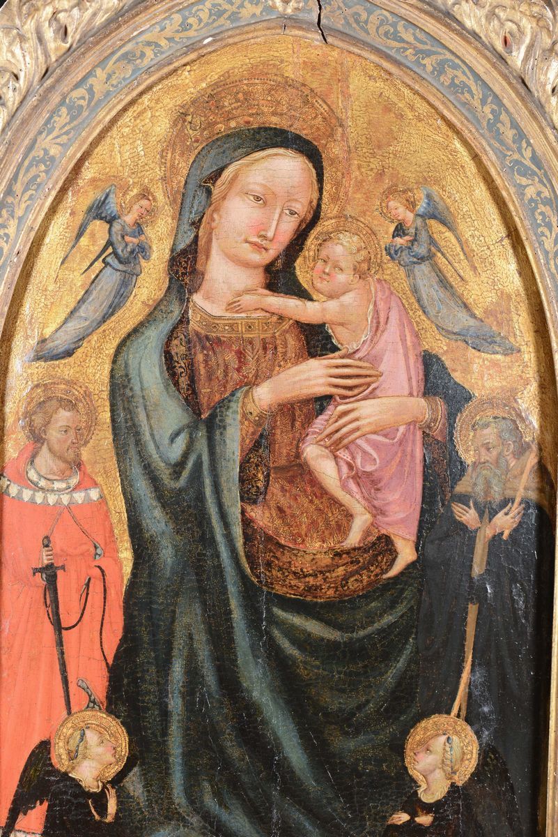 Parri di Spinello (1387 Circa - 1453), Attribuito Amadonna con Bambino e Santi