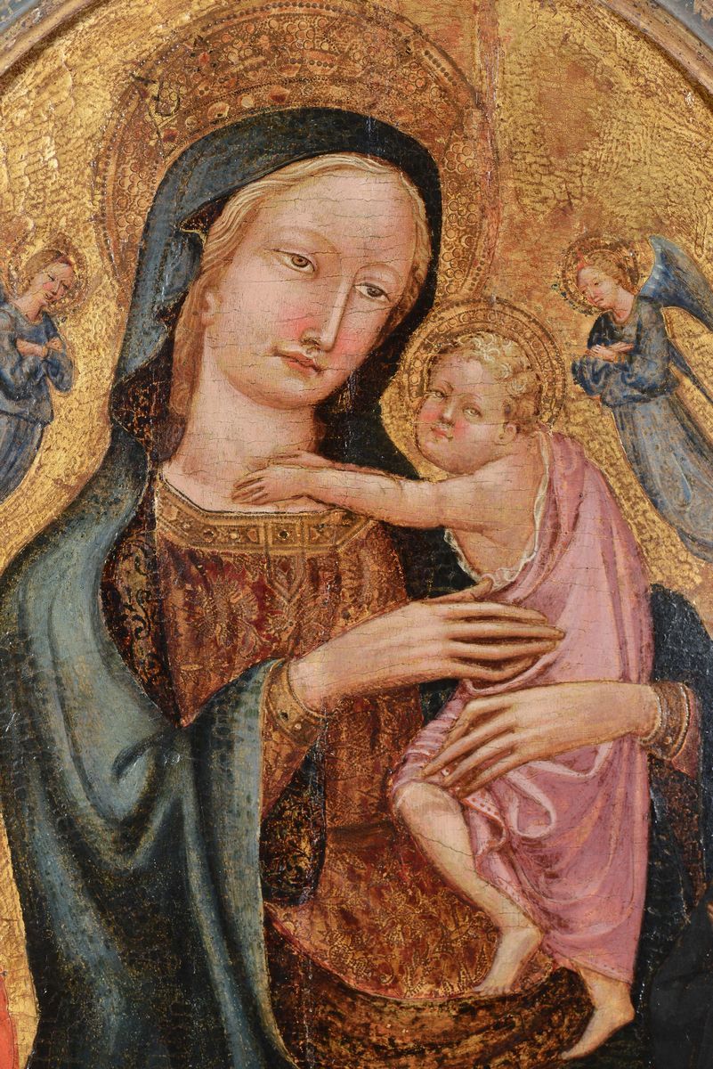 Parri di Spinello (1387 Circa - 1453), Attribuito Amadonna con Bambino e Santi