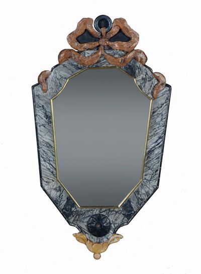 Coppia di Specchiere in Marmi Policromi, XIX Secolo