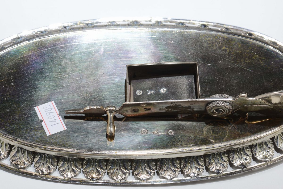 Due Smorzacandela Diversi in Argento, Quella Ovale Argentiere Francesco Ceppi, Milano, XIX Secolo...