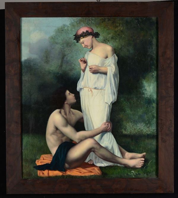 Anonimo del XX secolo Scena romantica