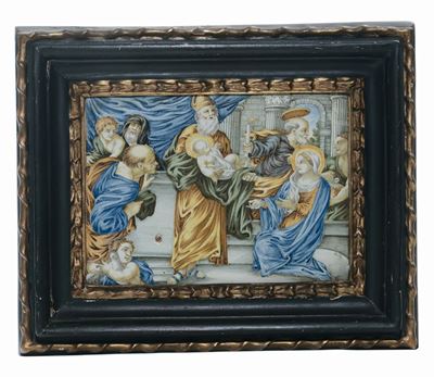 Mattonella Castelli, Bottega di Berardino Gentili (attr.), Circa 1740-60