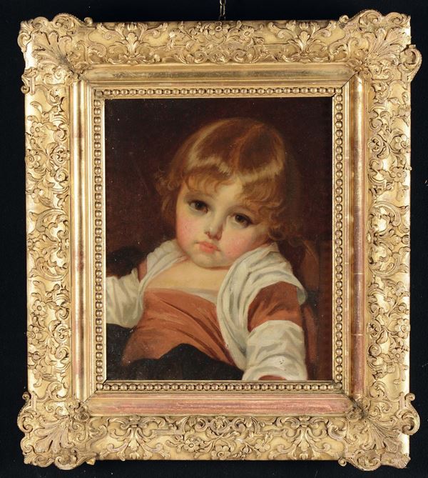 Anonimo del XIX secolo Ritratto di bimba