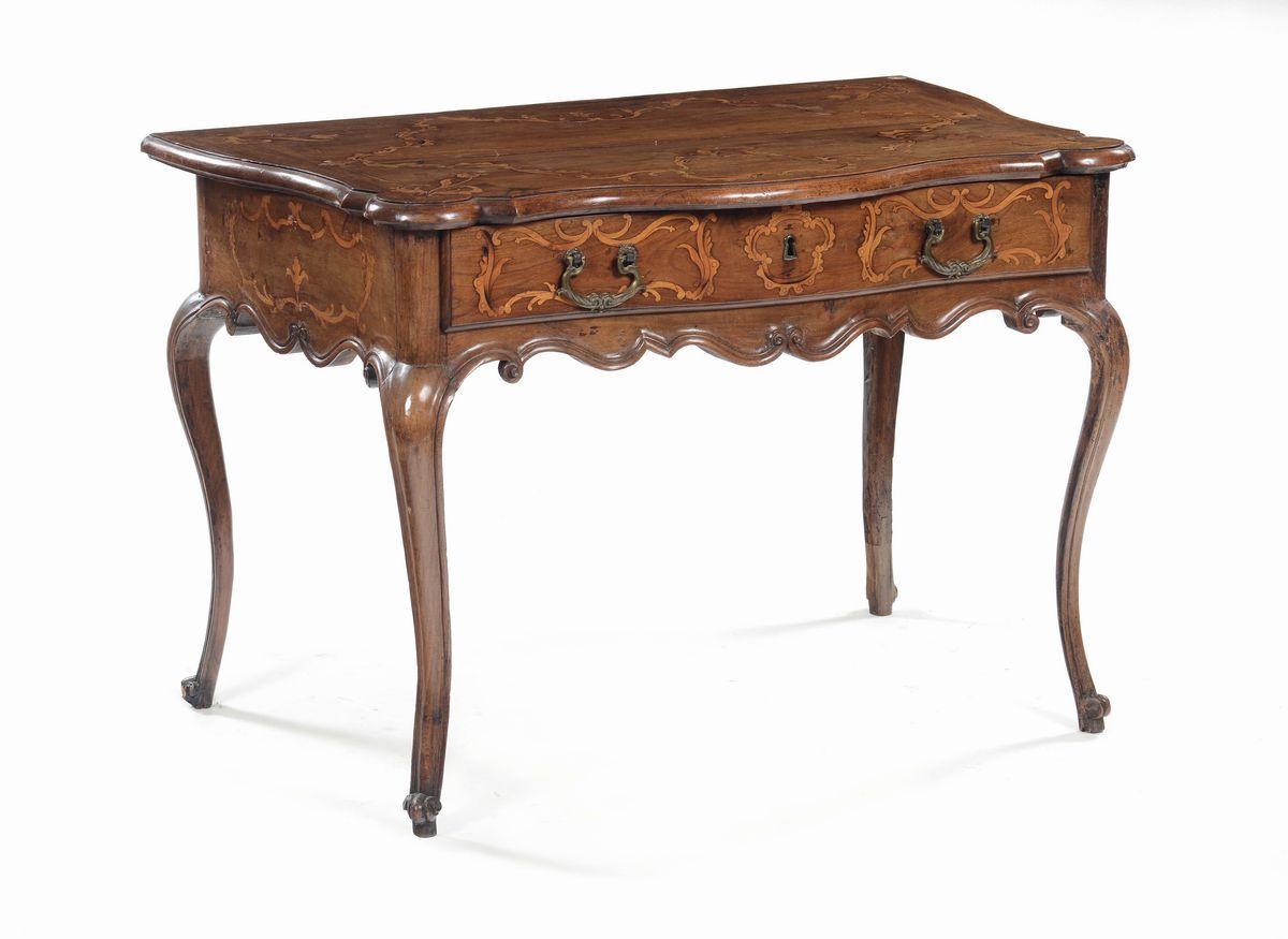 Console in Noce Lastronata, Piemonte XVIII Secolo