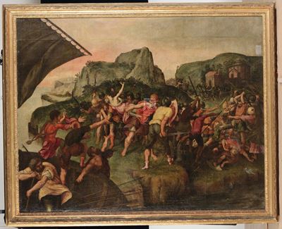 Scuola Romana del XVII Secoloratto delle Sabine