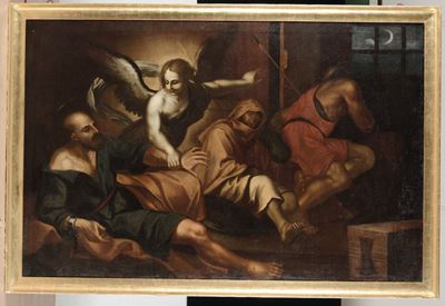 Scuola del XVIII Secolosan Pietro Liberato dal Carcere Sacra Famiglia