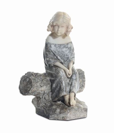 Scultore del XIX-XX Secolobambina Seduta