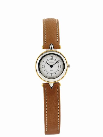 Van Cleef & Arpels, Paris,ref.38604, Orologio per Signora, in Acciaio e Oro, al Quarzo con Chiusu...