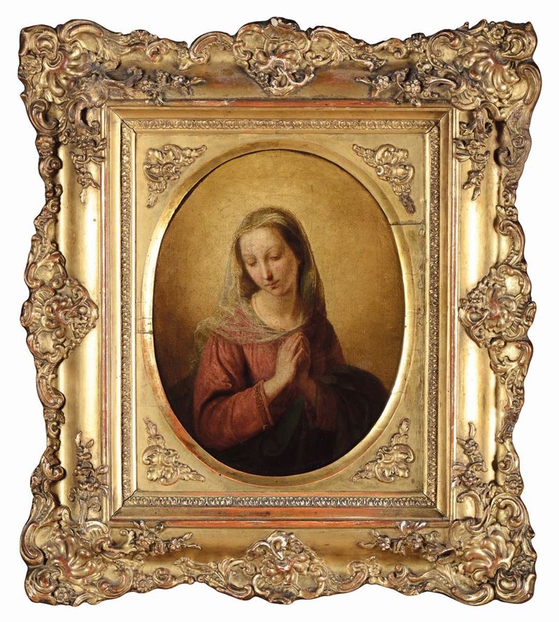 Scuola del XVIII secolo Madonna  - Auction Furnishings from the mansions of the Ercole Marelli heirs and other property - Cambi Casa d'Aste