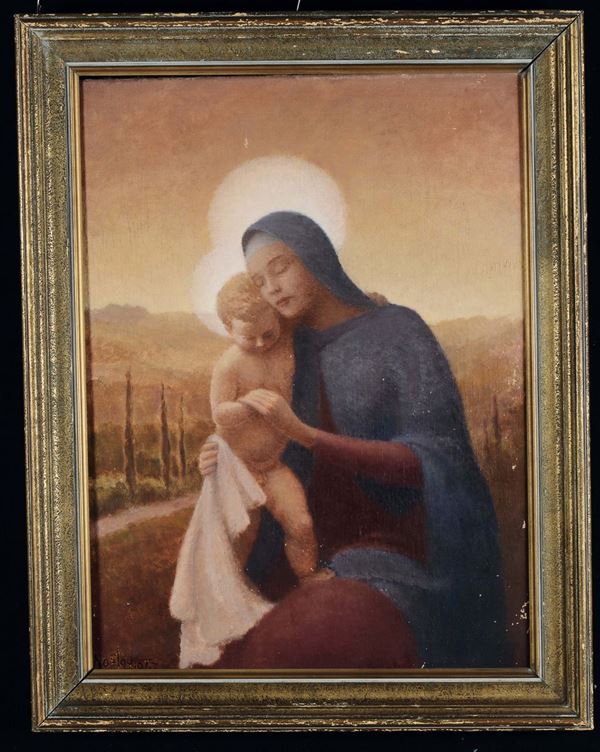 Noelqui (1893-1975) Madonna con Bambino