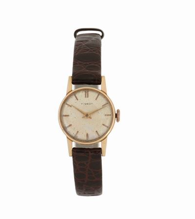 Tissot, da Donna, in Oro Giallo 18k, Movimento No. 3034178, Cassa No.21029. Realizzato nel 1960.