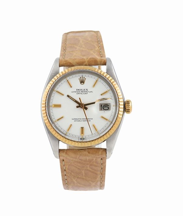 Rolex, “Oyster Perpetual, Datejust, Superlative Chronometer Officially Certified”, Ref. 1601. Case No. 3290595, tonneau shaped, center-seconds, self-winding, water-resistant wristwatch with date. Made in 1973.