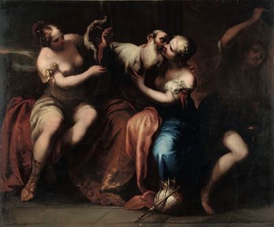 Giovan Battista Spinelli (chieti 1613 - Ortona 1658)loth e le Figlie
