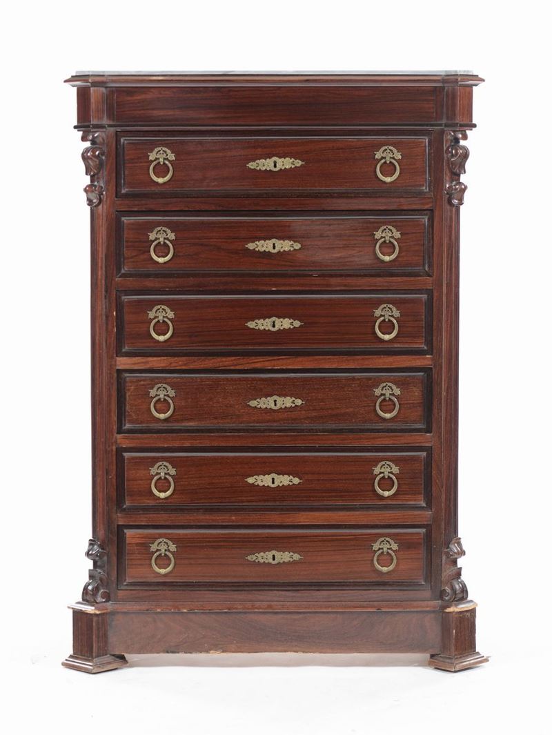 Settimanale lastronato, XIX secolo  - Asta Arredi dalle dimore degli eredi Ercole Marelli e altre provenienze - Cambi Casa d'Aste