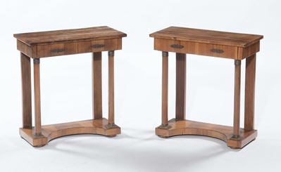 Coppia di Consoline in Stile Impero