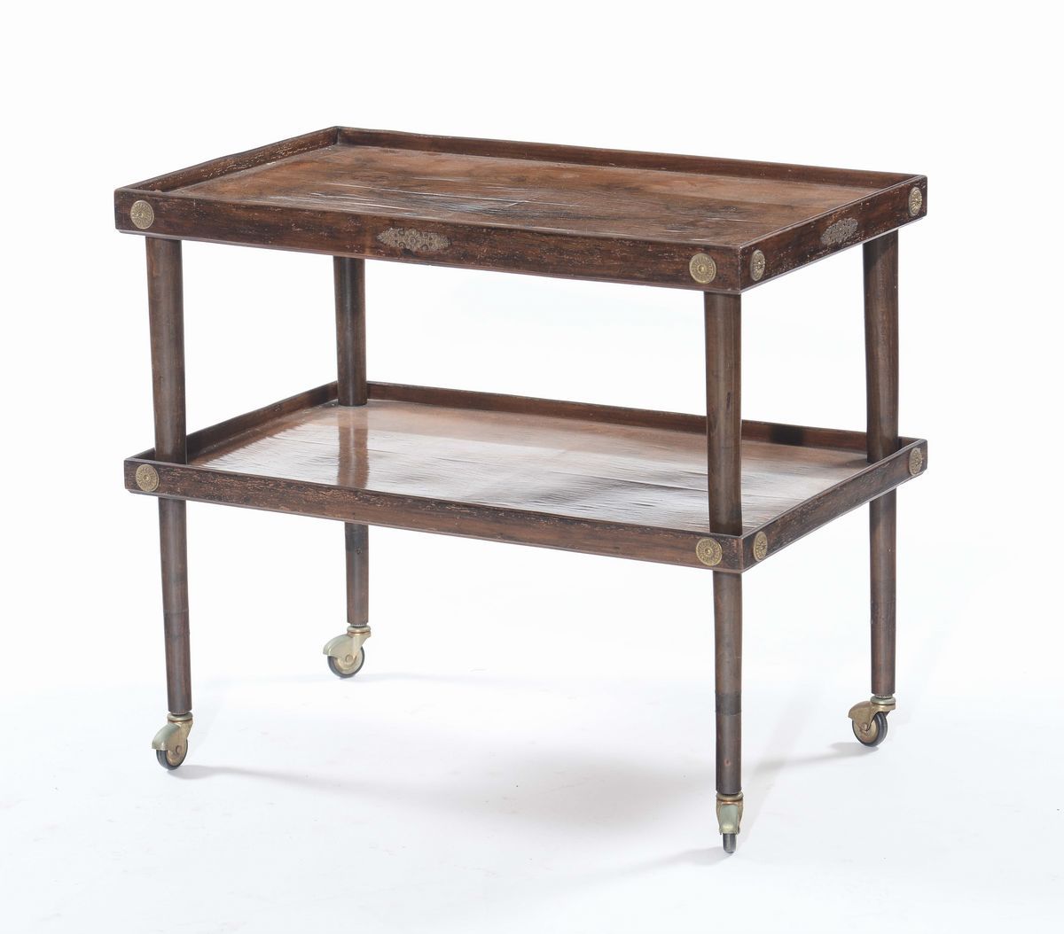Lotto Composto da Etagere Laccata e Carrello Lastronato