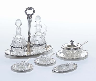 Set da Tavolo in Argento e Cristsllo