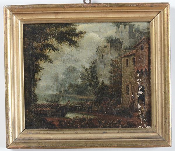 Scuola del XVIII secolo Paesaggio