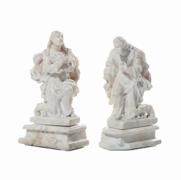 Scultore del XVII secolo Coppia di dolenti