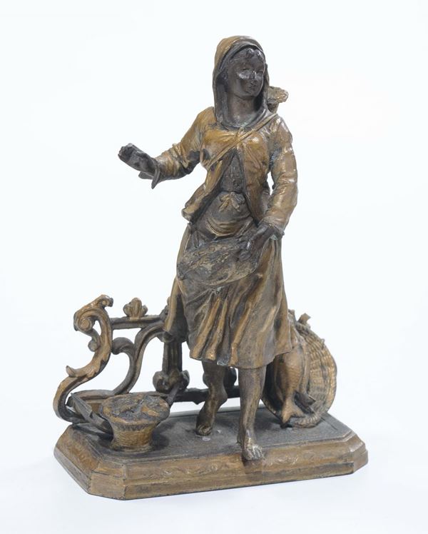 Contadinella in bronzo, XX secolo