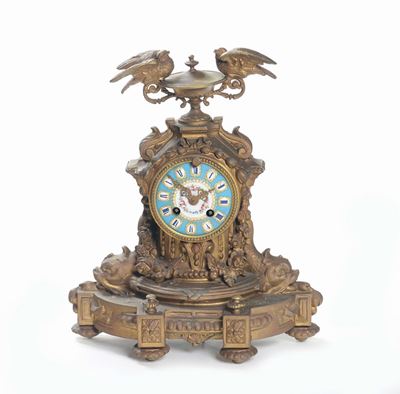 Orologio in Metallo Dorato, Francia XIX-XX Secolo