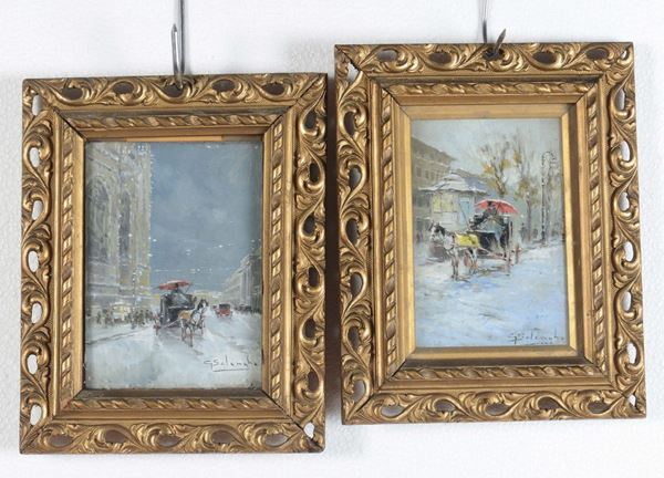 Giuseppe Solenghi (1879-1944) Carrozze a Milano