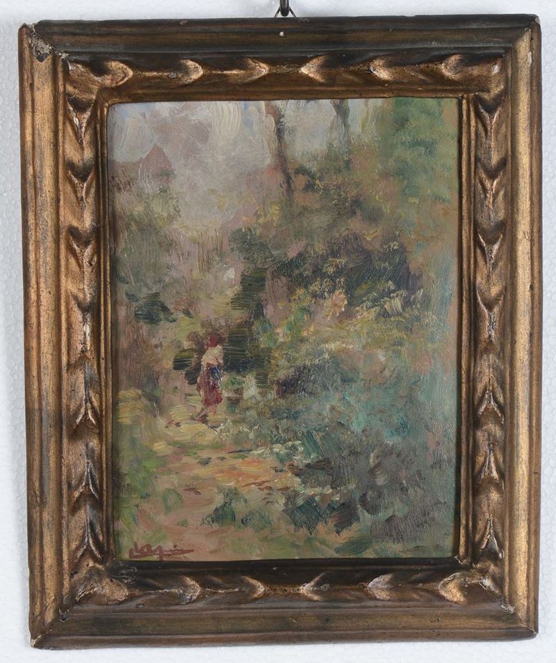 Carlo Arpini (1866-1922) Contadina  - Asta Arredi dalle dimore degli eredi Ercole Marelli e altre provenienze - Cambi Casa d'Aste