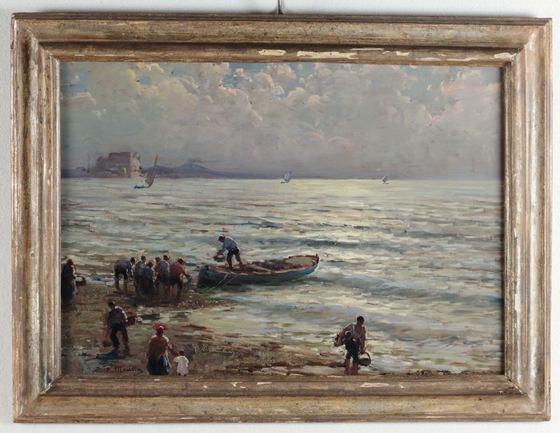 Federico Merella, attr. Marina di Napoli  - Asta Arredi dalle dimore degli eredi Ercole Marelli e altre provenienze - Cambi Casa d'Aste