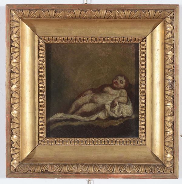 Scuola del XVIII secolo Bambino dormiente