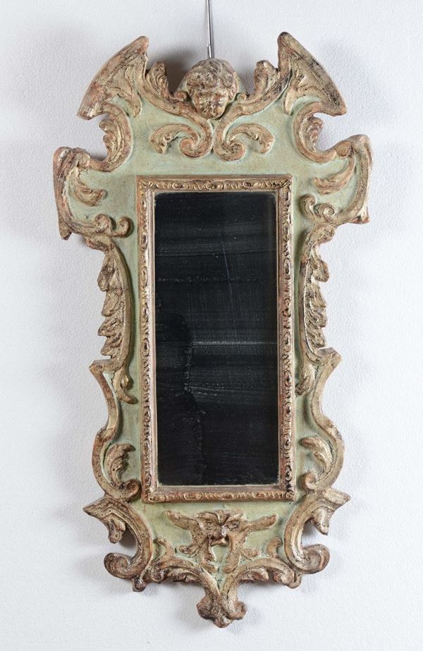 Specchierina laccata e dorata, XX secolo