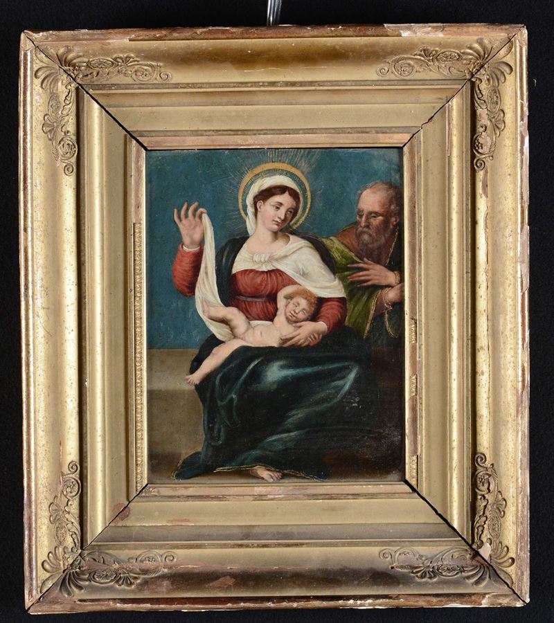 Scuola del XVIII secolo Madonna con Bambino  - Asta Arredi dalle dimore degli eredi Ercole Marelli e altre provenienze - Cambi Casa d'Aste