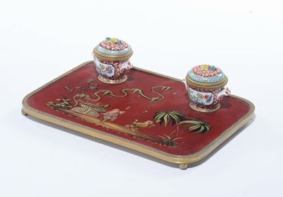 Calamaio Laccato a Chinoiseries, XX Secolo
