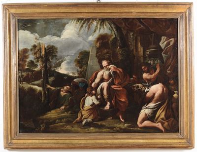 Scuola Napoletana del XVII Secolola Benedizione di Giacobbe