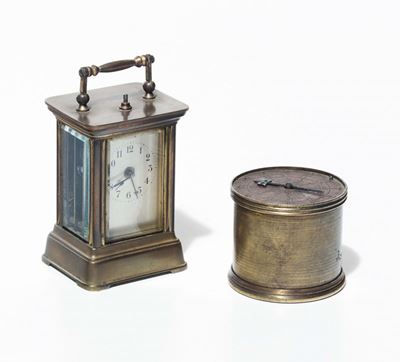 Lotto Composto da Orologio Tamburino, Replica del '700, Firmato Bouvier a Geneve e Piccola Offici...