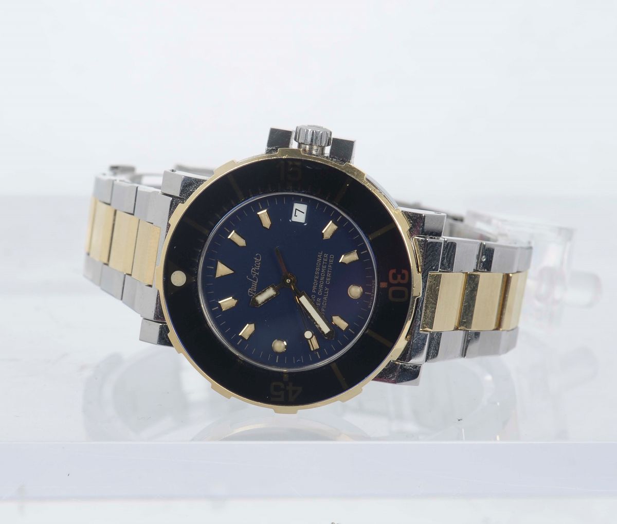 Paul Picot,” le Plongeur N.1”,”sub 300 Professional Super Chronometer Officially Certified”, Orol...