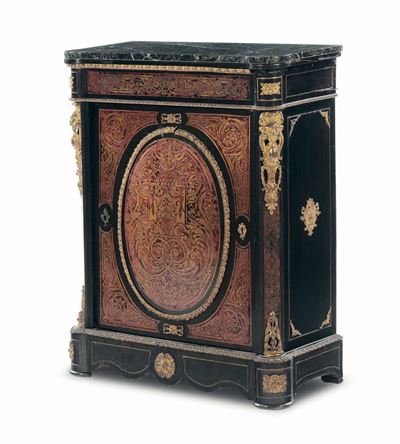 Credenza Boulle Ad Un’anta, XIX Secolo