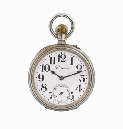Longines, Cassa No.1510118, Orologio da Tasca in Acciaio. Realizzato nel 1900 Circa.