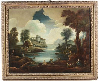Carlo Antonio Tavella (milano 1668 - Genova 1738)paesaggio