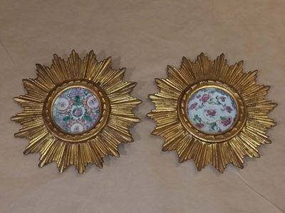 Coppia di Cornici in Legno Dorato, XIX Secolo