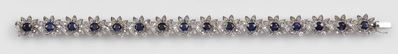 Bracciale con Zaffiri e Diamanti