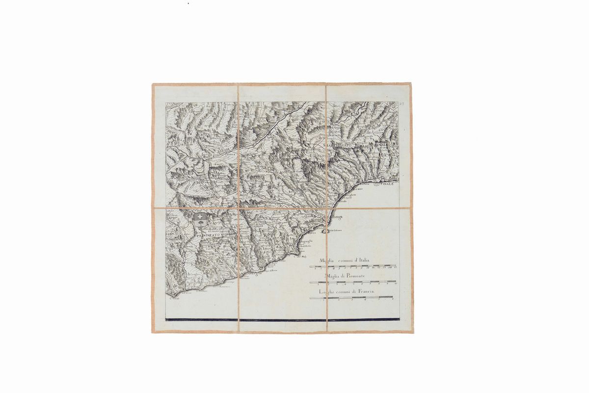 Borgonio, Giovanni Tommasocarta Corografica degli Stati di S. M. il Re di Sardegna Data in Luce D...