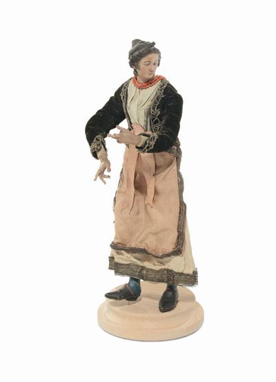 Giovane Contadina con Collana di Corallo, Napoli Fine XVIII Secolo