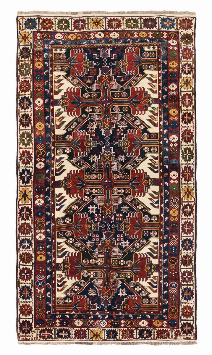 Tappeto caucasico Shirvan Seichur, inizio XX srcolo  - Auction Furnishings from the mansions of the Ercole Marelli heirs and other property - Cambi Casa d'Aste