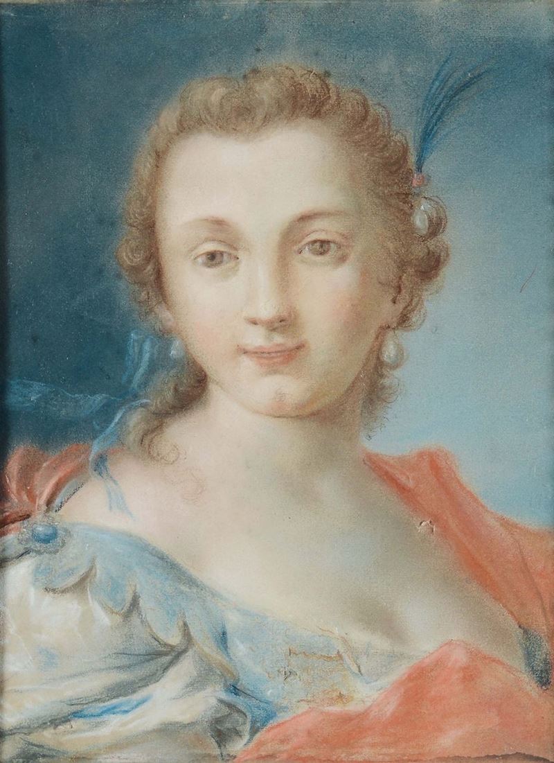 Scuola Veneta del XVIII secolo Figura femminile  - Auction Old Masters Paintings - Cambi Casa d'Aste