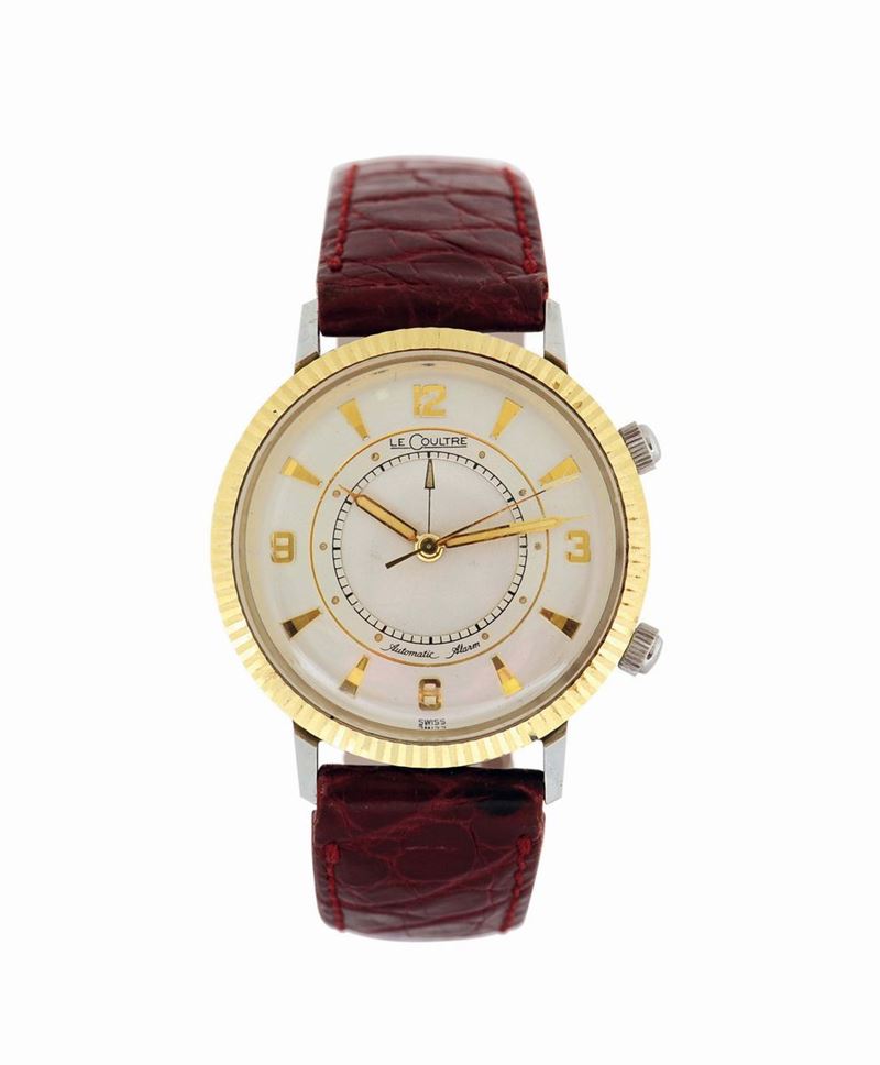 LeCoultre, Automati Alarm Memovox, case No No. 1187688, stainless steel, self-winding,  alarm wristwatch with a gold plated bezel. Made in the 1950's.  - Auction Watches and Pocket Watches - Cambi Casa d'Aste