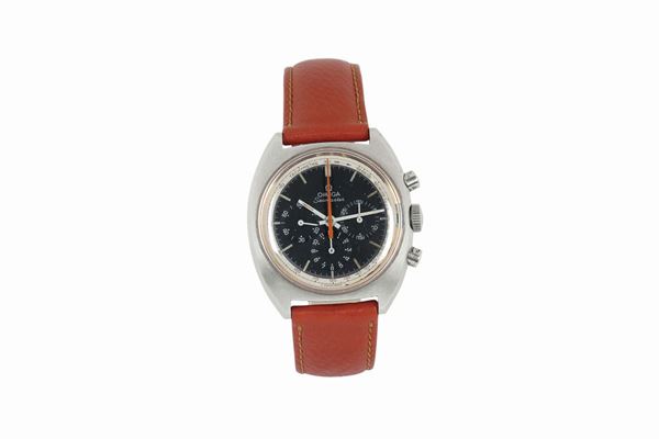 Omega,Seamaster, stainless steel chronograph, water resistant wristwatch with telemetre and tachometer. Made in the 1970's circa.