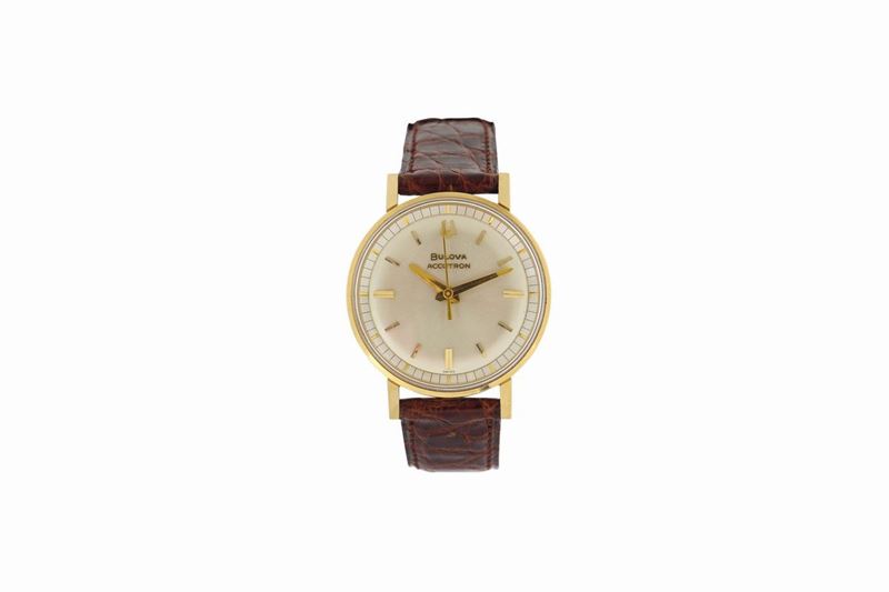 Bulova, Accutron, case No. 1-216299-M4, water resistant, electronic,  stainless steel and gold plated wristwatch. Made in 1964  - Auction Watches and Pocket Watches - Cambi Casa d'Aste