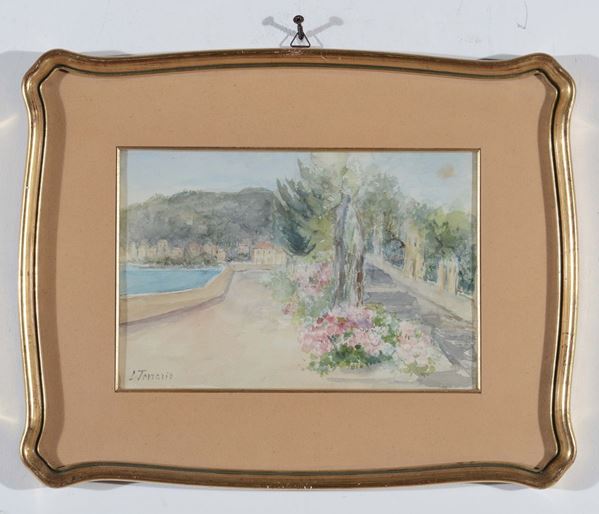 Coppia di acquarelli su carta