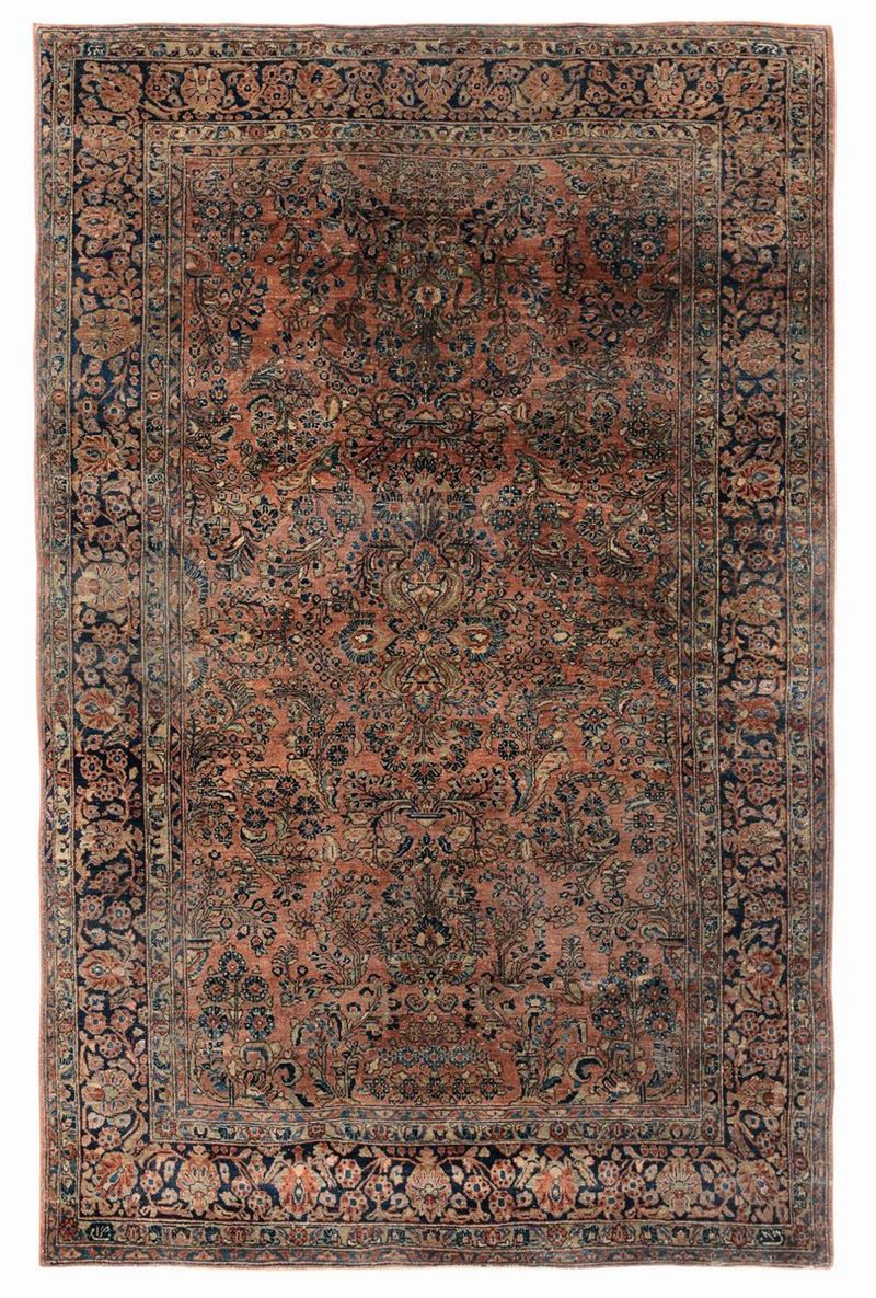 Tappeto persiano Sarouk, prima metà XX secolo  - Auction Furnishings from the mansions of the Ercole Marelli heirs and other property - Cambi Casa d'Aste