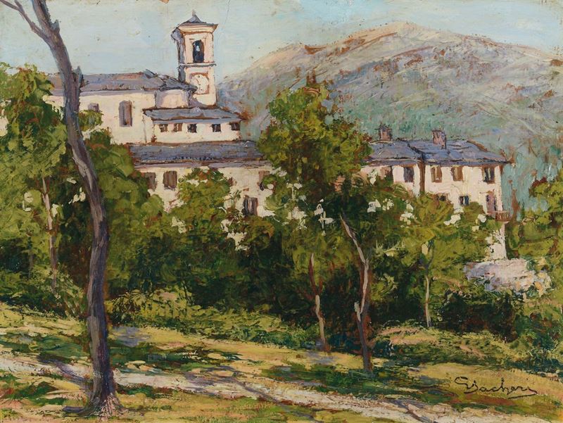 Giuseppe Sacheri (Genova 1863 - Pianfei 1950) Pianfei  - Asta Dipinti del XIX e XX secolo - Cambi Casa d'Aste